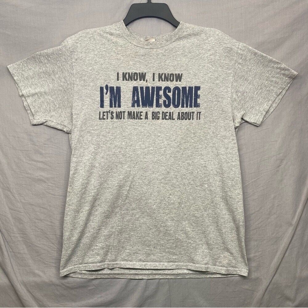 Gildan T-Shirt "I'm Awesome"‎ Gray Men Size | M